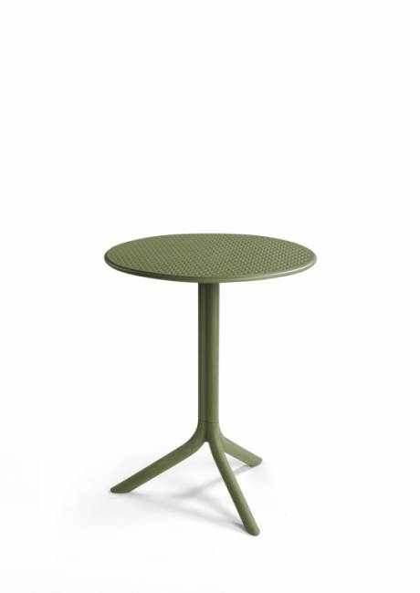 Стол пластиковый обеденный Step + Step Mini агава Ø605х400-765 мм Стол пластиковый обеденный Step + Step Mini агава Ø605х400-765 мм