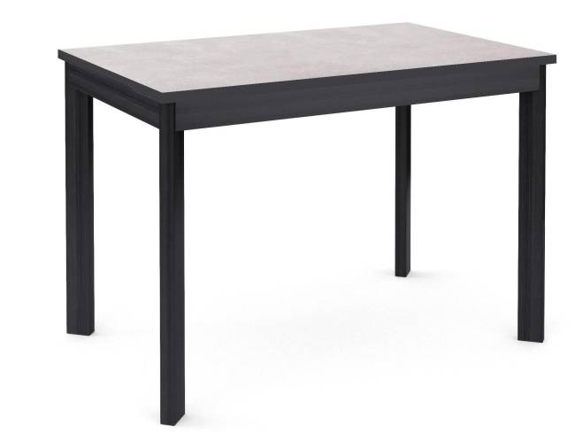 Стол DikLine L110 хромикс белый/ опоры черные Стол DikLine L110 хромикс белый/ опоры черные