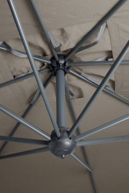 Зонт профессиональный 3х3 м Galileo Dark антрацит, слоновая кость 3000х3000 мм Зонт профессиональный 3х3 м Galileo Dark антрацит, слоновая кость 3000х3000 мм