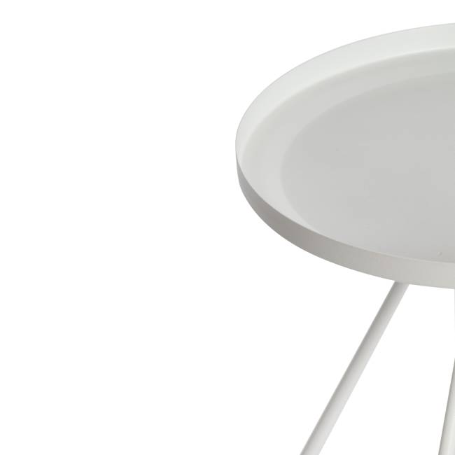 Столик журнальный GLAND 1 шт. в упаковке металл, 40*40*45см, белый белый металл