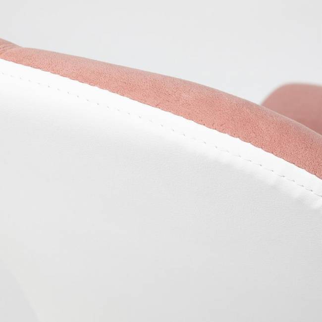 Кресло RIO флок/кож/зам , розовый/белый, 137/36-01 Кресло RIO флок/кож/зам , розовый/белый, 137/36-01