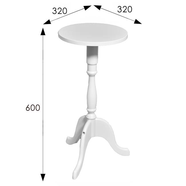 Подставка под цветы напольная П2 белый Подставка под цветы напольная П2 белый