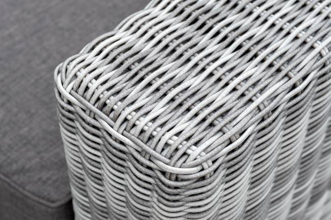 "Боно" кресло из искусственного ротанга, цвет серый