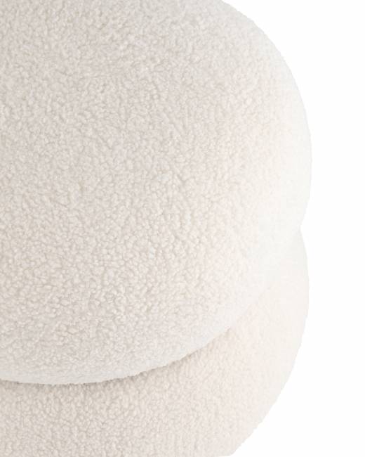 Пуф Полли S тедди белый