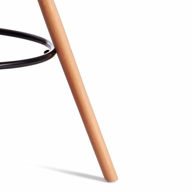 Стул барный Cindy Bar Chair/Синди Бар Чаир (мод. 80-1)/1 шт. в упаковке дерево бук/металл/пластик, 50х51х109см, черный 3010/ натуральный черный дерево бук/металл/пластик