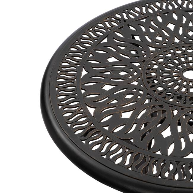 Комплект Secret de Maison Квартет/Quartet (стол+4 стула) алюминиевый сплав, бронзовый (Комплект из 4 шт.) бронза/bronze алюминиевый сплав