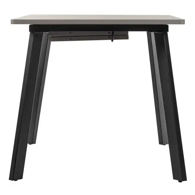 Стол Dublin раскладной 120-160х80х75 серый мрамор с чёрными ножками Стол Dublin раскладной 120-160х80х75 серый мрамор с чёрными ножками