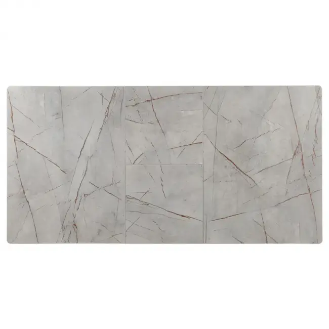 Стол Dublin раскладной 120-160х80х75 серый мрамор с чёрными ножками Стол Dublin раскладной 120-160х80х75 серый мрамор с чёрными ножками