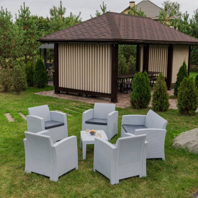 Комплект мебели LANA L светло-серый Комплект мебели LANA L светло-серый