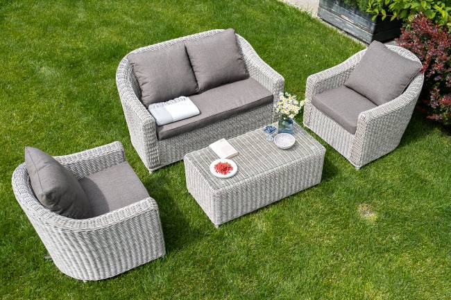 "Кон Панна" кресло из искусственного ротанга, цвет бежевый "Кон Панна" кресло из искусственного ротанга, цвет бежевый