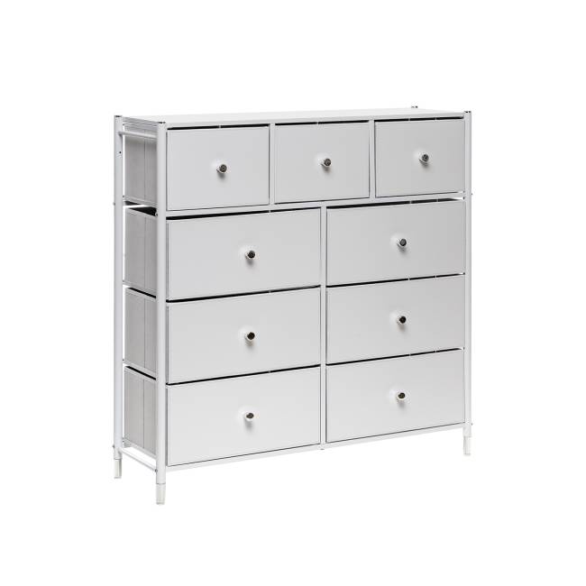 Комод Leset Хайди 9 ящиков Белый Белый