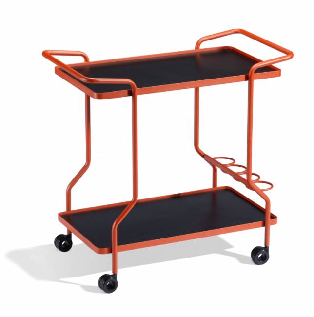 Cтол ламинированный сервировочный Brut кирпичный, черный 885х430х820 мм Cтол ламинированный сервировочный Brut кирпичный, черный 885х430х820 мм