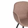 Кресло VALENTINO (mod. PC45-2) / 1 шт. в упаковке металл/экокожа/ткань, 55 х 58 х 81 см, Brown (коричневый)/чёрный