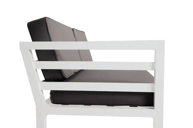 "Глория" модуль диванный правый, каркас из алюминия