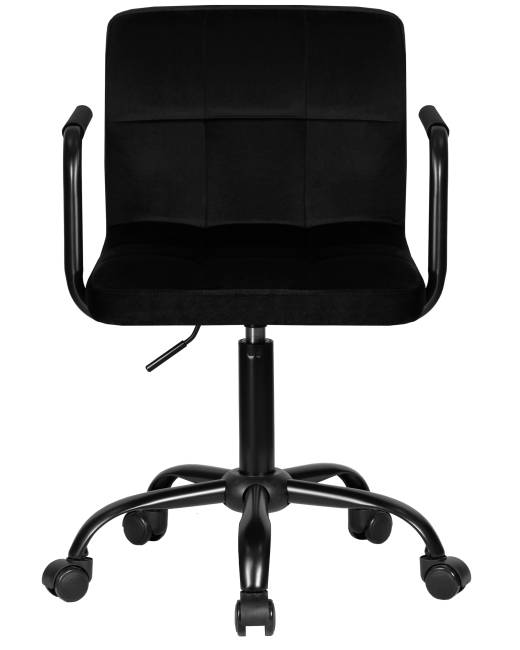 Офисное кресло для персонала DOBRIN TERRY BLACK, черный велюр (MJ9-101)