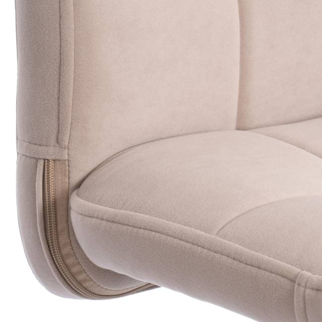 Комплект кресло + стул Medeo LT, флок , бежевый/черный, 7, 45х56х89 см бежевый/черный флок