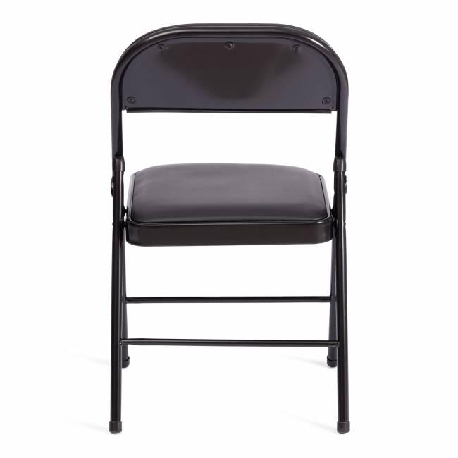 Стул складной FOLDER (mod. 3022G) / 1 шт. в упаковке каркас: металл, сиденье/спинка: экокожа, 46.5 х 47.5 х 79 см, black (черный) / black (черный) черный каркас: металл, сиденье/спинка: экокожа