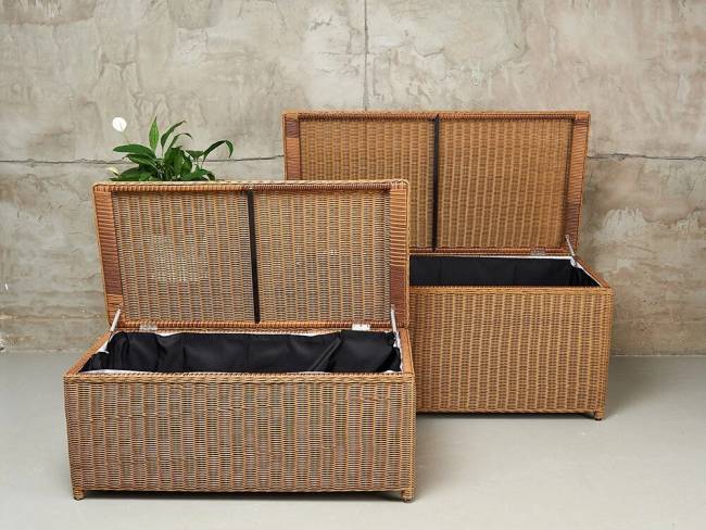 Набор из 2-х сундуков "KARL (140 и 120)", соломенный Набор из 2-х сундуков "KARL (140 и 120)", соломенный