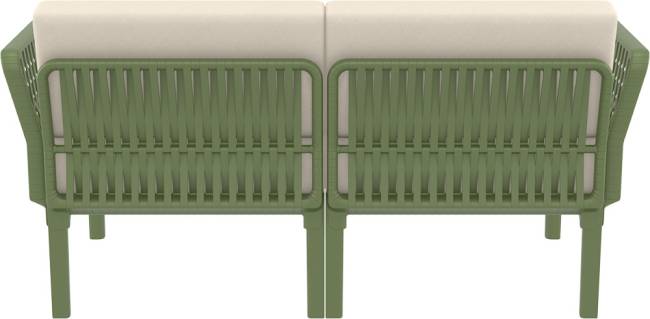 Комплект пластиковой мебели Portofino Lounge оливковый, бежевый