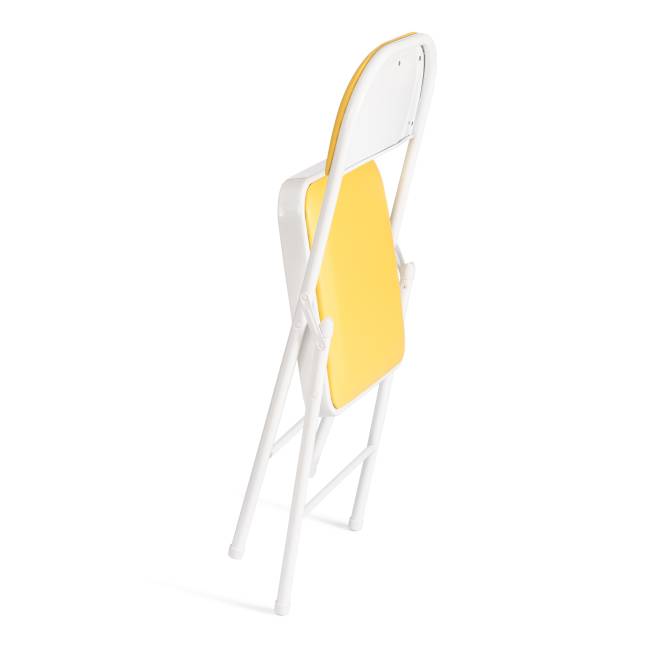 Стул складной FOLDER (mod. 3022G) / 1 шт. в упаковке каркас: металл, сиденье/спинка: экокожа, 46.5 х 47.5 х 79 см, yellow (желтый) / white (белый) желтый, белый каркас: металл, сиденье/спинка: экокожа Стул складной FOLDER (mod. 3022G) / 1 шт. в упаковке каркас: металл, сиденье/спинка: экокожа, 46.5 х 47.5 х 79 см, yellow (желтый) / white (белый) желтый, белый каркас: металл, сиденье/спинка: экокожа