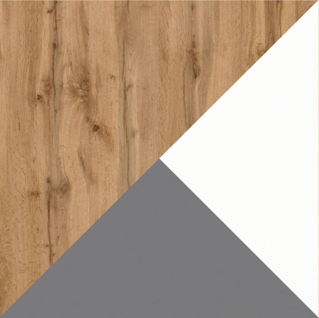 Две тумбы под ТВ Вайс цвет дуб золотой/тёмно-серый/МДФ милк софт Две тумбы под ТВ Вайс цвет дуб золотой/тёмно-серый/МДФ милк софт