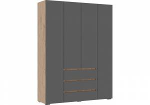 Элла ШК 05 серый графит 0162 / дуб крафт золото