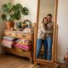 Зеркало напольное BeautyStyle 27 светло-коричневый  135 см х 42,5 см