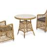 "Эспрессо - 80 L" обеденная группа плетеная, цвет соломенный