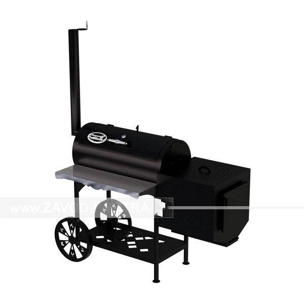 Гриль-Смокер казан XL, из стали толщиной 5 мм в термостойкой покраске