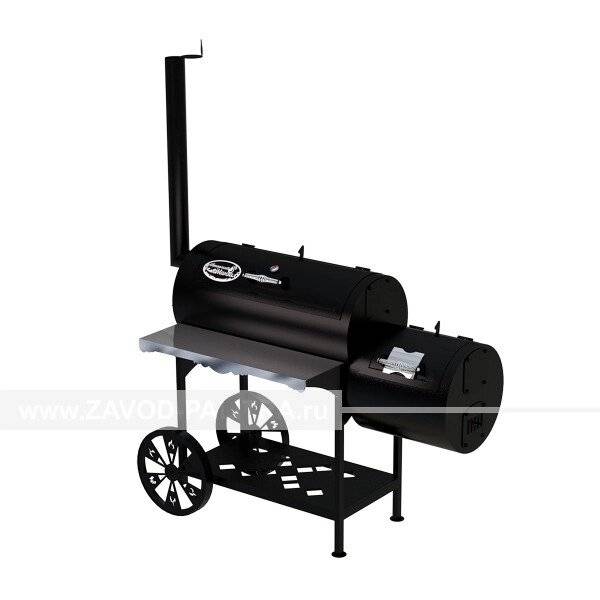 Гриль-Смокер XL, из стали толщиной 5 мм в термостойкой покраске Гриль-Смокер XL, из стали толщиной 5 мм в термостойкой покраске