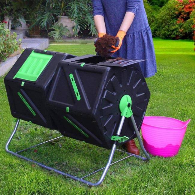 Компостер вращающийся HELEX двойной 2*105 л Компостер вращающийся HELEX двойной 2*105 л