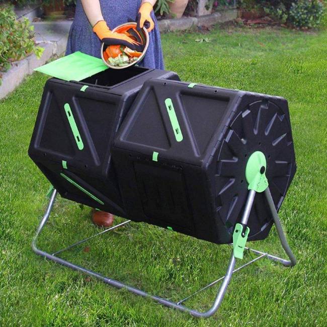 Компостер вращающийся HELEX двойной 2*105 л Компостер вращающийся HELEX двойной 2*105 л