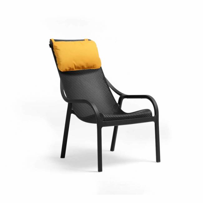 Подушка-подголовник для лаунж кресла Net Lounge горчичный 465х290х70 мм Подушка-подголовник для лаунж кресла Net Lounge горчичный 465х290х70 мм