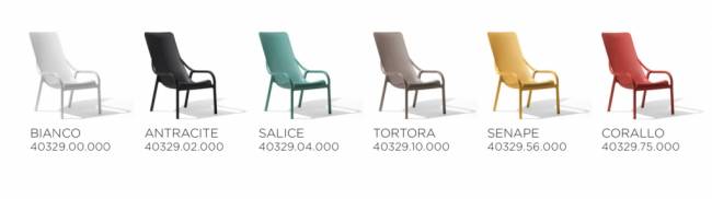 Лаунж-кресло пластиковое Net Lounge горчичный 615х900х990 мм