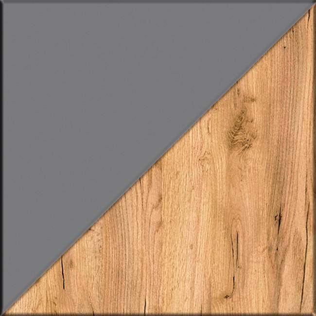 Два шкафа-пенала Остин цвет серый графит/дуб крафт золотой