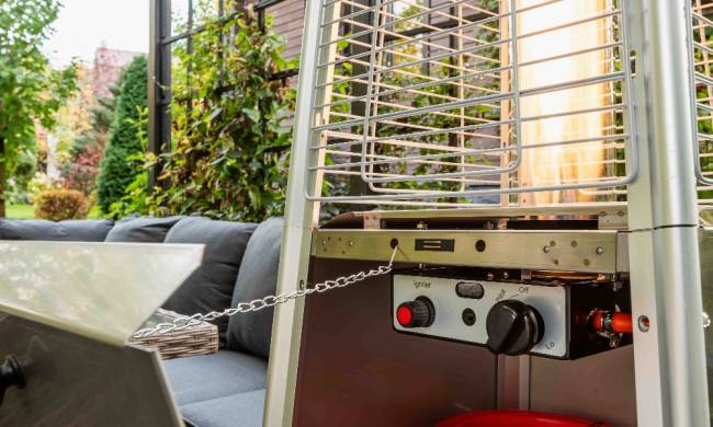 Уличный газовый обогреватель EVA из нержавеющей стали Уличный газовый обогреватель EVA из нержавеющей стали