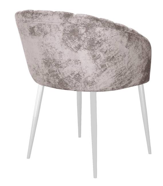 Стул DikLine 442 поворотный, M02 бежевый, ножки белые Стул DikLine 442 поворотный, M02 бежевый, ножки белые