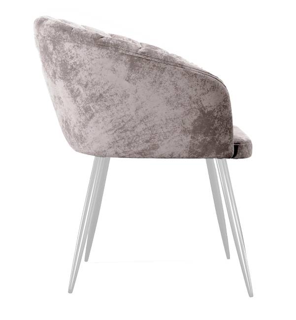 Стул DikLine 442 поворотный, M02 бежевый, ножки белые Стул DikLine 442 поворотный, M02 бежевый, ножки белые