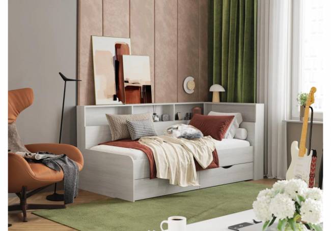 Кровать Кровать Амер 190х80 анкор светлый