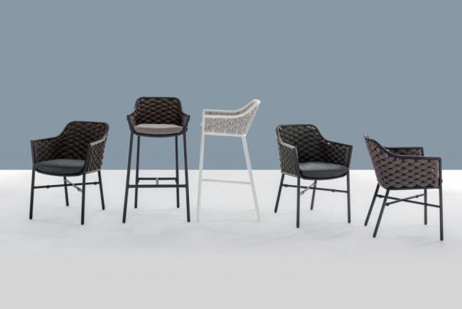 Кресло барное плетеное Panama тортора, бежевый, тортора 540х540х1010 мм Кресло барное плетеное Panama тортора, бежевый, тортора 540х540х1010 мм