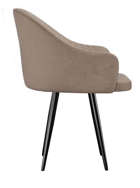 Стул DikLine 439 поворотный, C43 капучино, ножки черные