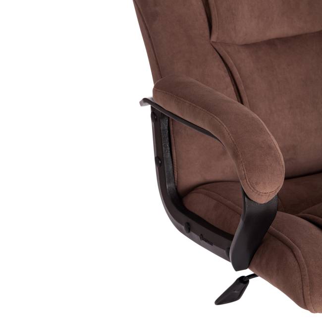 Кресло BERGAMO хром (22) флок , коричневый, 6 коричневый флок
