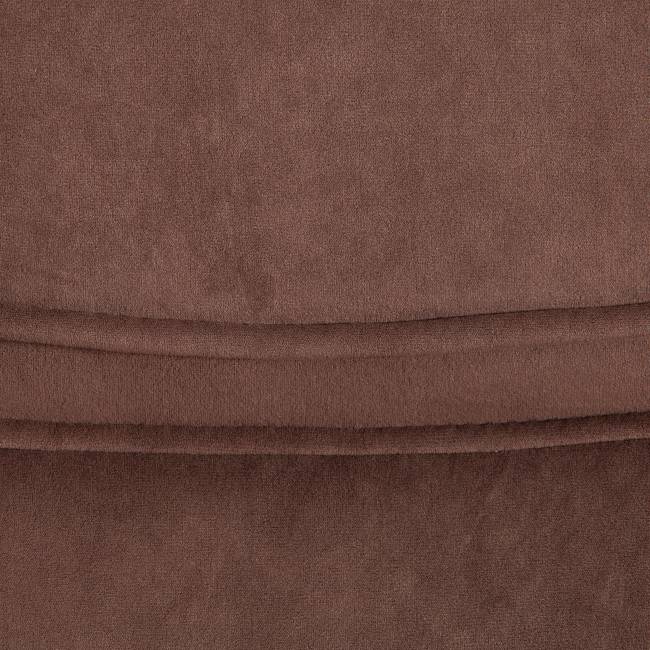 Кресло BERGAMO хром (22) флок , коричневый, 6 коричневый флок