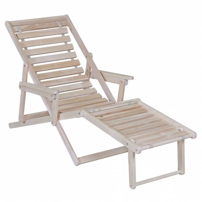 Шезлонг с подлокотниками