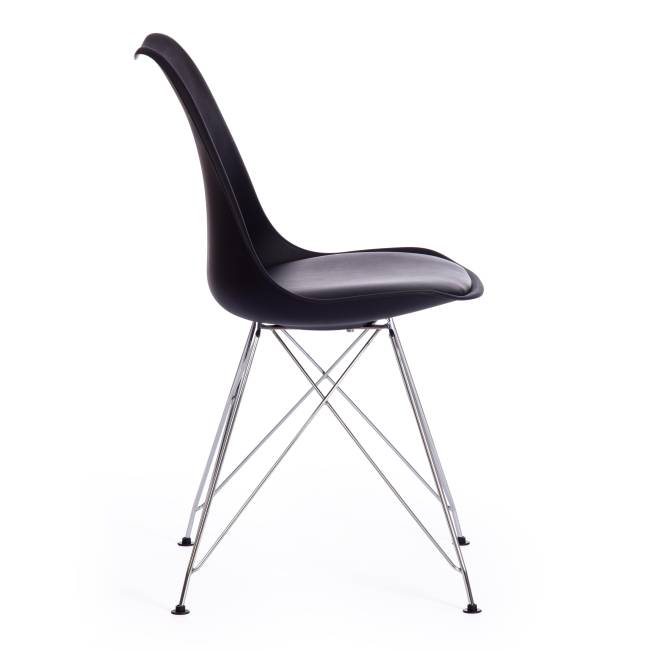 Стул TULIP IRON CHAIR (mod.EC-123) / 1 шт. в упаковке металл/пластик, 54,5*48*83,5см, черный Стул TULIP IRON CHAIR (mod.EC-123) / 1 шт. в упаковке металл/пластик, 54,5*48*83,5см, черный